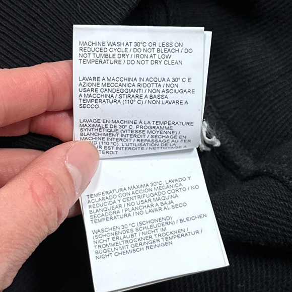 Off White Virgil Abloh SS 2020 Floral Black Heavyweight Terry Hoodie Mens XXS - Picture 12 of 14